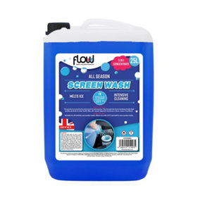 Flow All Seasons 5:1 Concentrate Screen Wash Blue - 25 Litre