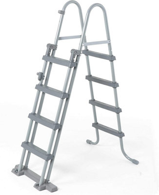 step ladder above ground pool
