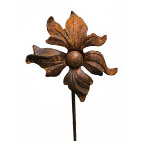 Flower & Ball 4 Ft Plant Pin Bare Metal/Ready to Rust (Pack of 3) - Steel - W180 x H121.9 cm