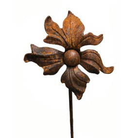 Flower & Ball 5 Ft Plant Pin Bare Metal/Ready to Rust (Pack of 3) - Steel - W180 x H152.4 cm