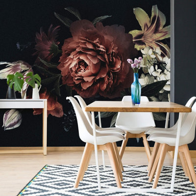 Flower Bouquet Wall Mural 384cm x 260cm | DIY at B&Q