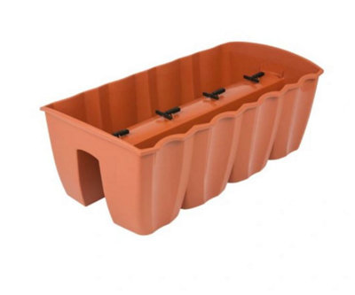 Flower Bridge Hanging Planter Plant Pot Fence Railing Balcony Decking Garden Pot Terracotta Large