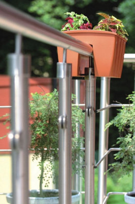 Flower Bridge Hanging Planter Plant Pot Fence Railing Balcony Decking ...