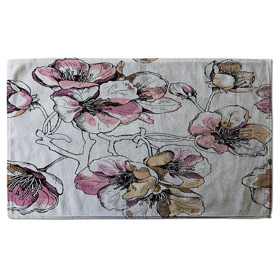 Flower Illustration (Bath Towel) / Default Title