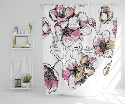 Flower Illustration (Shower Curtain) / Default Title Price Comparisons | Compare The Build