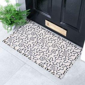 Flower Lines Indoor & Outdoor Doormat - 70x40cm