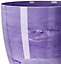 Flower Pots 6 Colours 4 sizes Marble Plastic Plant Pots Planter Deco Round Deco  Purple 12cm