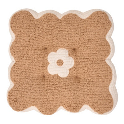 Flower Shaped Plush Chair Cushion Seat Pad Livingroom Bedroom