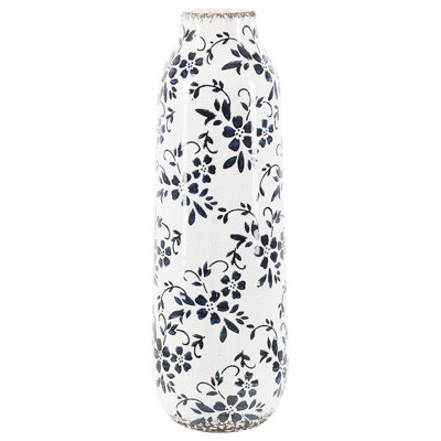 Flower Vase MULAI Handmade Ceramic 35 cm White