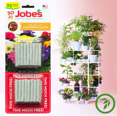 Flowering House Plant Fertiliser / Fertilizer x50 Sticks Slow Release Plant Food by Jobe's