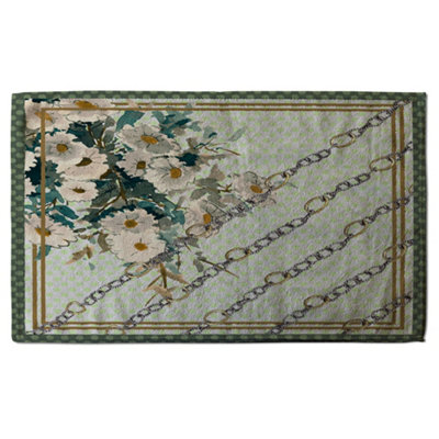 Flowers & Chain Links (Bath Towel) / Default Title