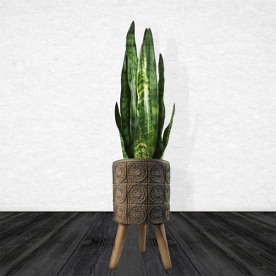 Flowers Composite Planter with Stand