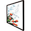 Flowers on marble (Picutre Frame) / 16x16" / White