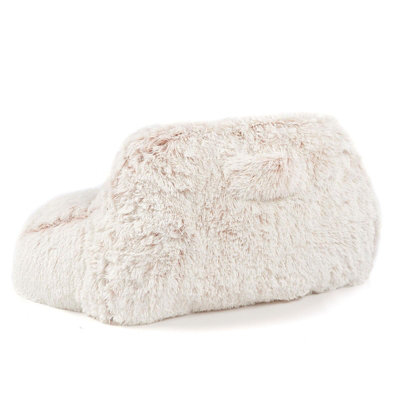 Fluffy Fleece Reading Cushion Pillow with Arms Lumbar Chair Support - 5