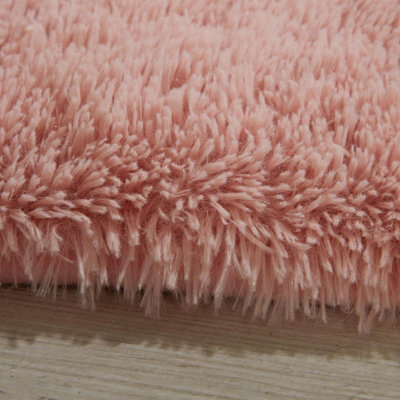 Fluffy Rug Anti-Slip Plain Shaggy Floor Mat - 6