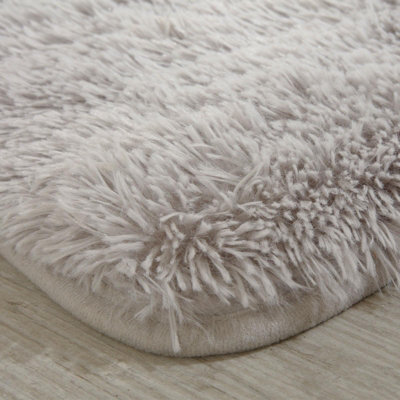 Fluffy Rug Anti-Slip Plain Shaggy Floor Mat