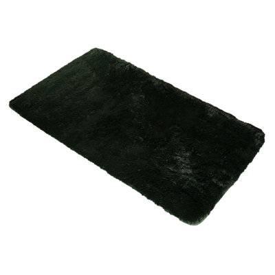 Fluffy Rug AntiSlip Plain Shaggy Floor Mat DIY at B&Q