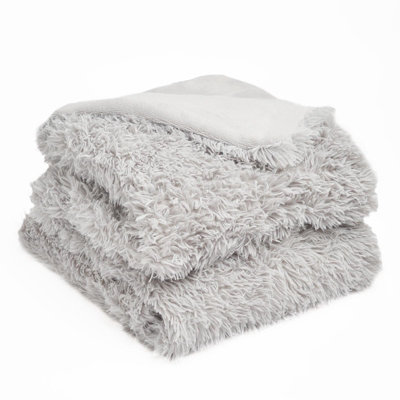 Fluffy Throw Over Sofa Bed Fleece Blanket