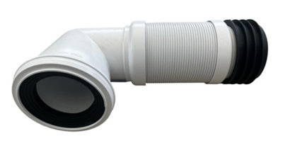 Fluidmaster 90 Degree White Flexible Waste Pipe Connector 4