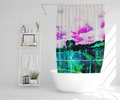 fluorescent country side (Shower Curtain) / Default Title Price Comparisons | Compare The Build
