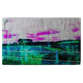 fluorescent countryside (Bath Towel) / Default Title