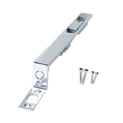 Flush Bolt Door Lock Polished Chrome 150mm Lever Slide Action for Double Doors