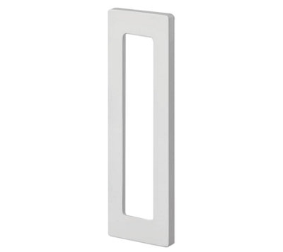 Flush handle square self-adhesive, 110 x 60 mm, stainless steel coloured