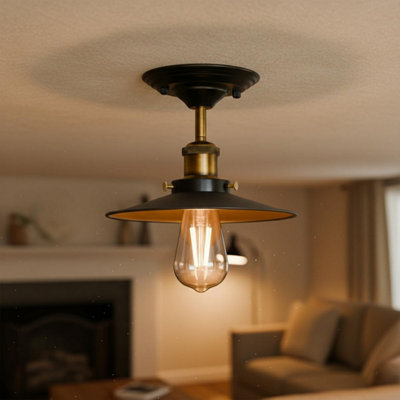 Flush Mount Ceiling Light Metal E27 Ceiling Lighting Fixtures for ...