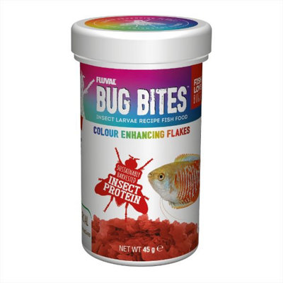Fluval Bug Bites Color Enhancing Flakes 45g Price Comparisons | Compare The Build
