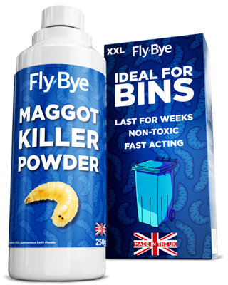 FLY-BYE SHARD MAGGOT KILLER DUST 250G - DIATOMACEOUS EARTH FORMULA ...
