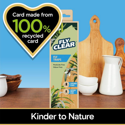 Fly Clear Fly Trap Discreet Indoor and Outdoor Solution for Capturing ...