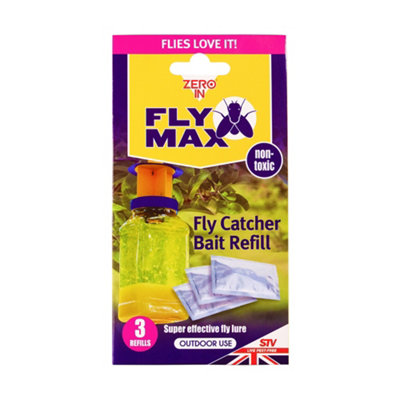 Fly Max Liquid Fly Traps & Bait Refills Outdoor Fly Max Catcher Baited ...