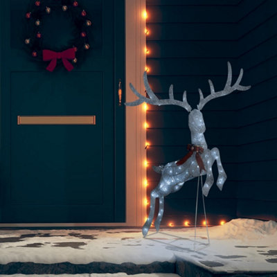 Flying Reindeer Christmas Decoration 120 LEDs White Cold White - 3