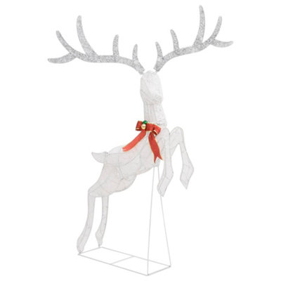 Flying Reindeer Christmas Decoration 120 LEDs White Cold White - 5