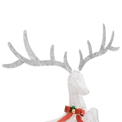 Flying Reindeer Christmas Decoration 120 LEDs White Cold White - 6