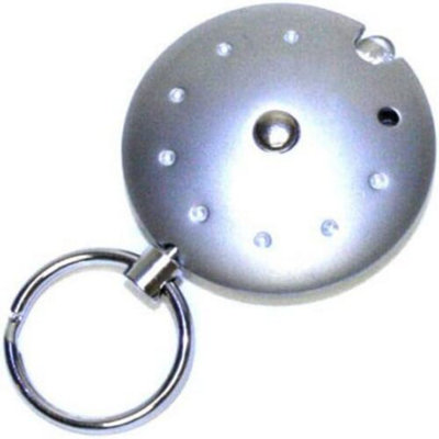 Flying Saucer Super Bright Led Key Ring Keyring Chain Flash Light Ultra Torch