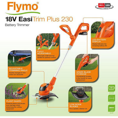 B&q flymo cordless discount strimmer