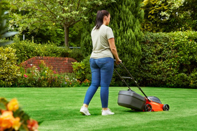 Flymo 36V EasiStore 340R Cordless Lawnmower Mower 34cm Twin 18v / 36v ...