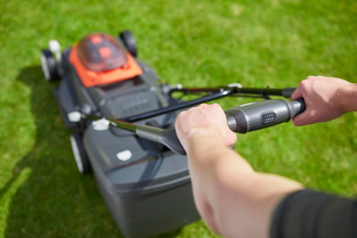 Flymo 36V UltraStore 380R Cordless Lawnmower Mower 38cm Twin 18v Bosch ...