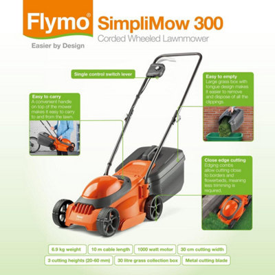 Flymo Corded SimpliMow 300 Twin Kit