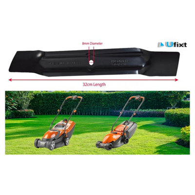 Electric lawn mower discount with metal blade