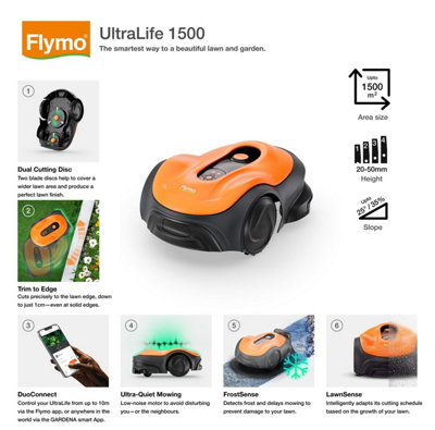Flymo UltraLife 1500 Robotic Lawnmower