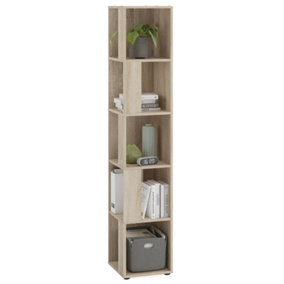 FMD Corner Shelf with 10 Side Compartments Sonoma Oak