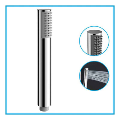 RAK Chrome Square Shower Handset With Bracket Kit