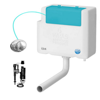 FNX Bathrooms Slim Concealed WC Cistern with Dual Flush & WRAS Approved Internals - Bottom Entry Price Comparisons | Compare The Build