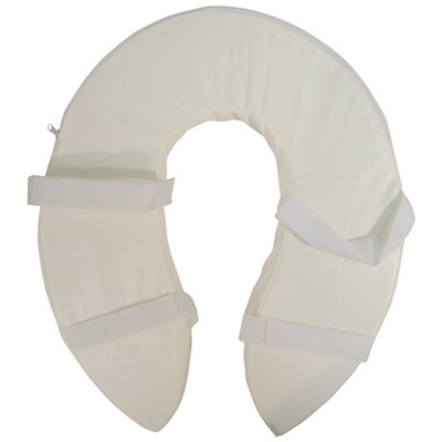 Foam Padded Raised Toilet Seat - Raised 2 Inches - Easy Install Removable Cover