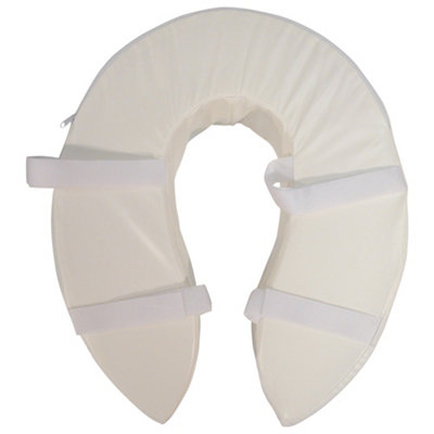 Foam Padded Raised Toilet Seat - Raised 4 Inches - Easy Install Removable Cover