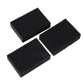 Foam Sponge Sanding Blocks 60 80 120 Mixed Grit Abrasive Wet + Dry 3 Pack