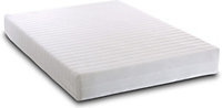 FOAMEX 10 Recon Foam Mattress, Firm Comfort, Cleanable Cover, Silent, No Springs, 10cm, EU Double 140 x 200cm