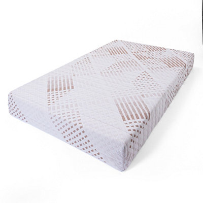 FOAMEX 25 CM, Foam Mattress, Firm Comfort, Hypoallergenic, Cleanable Cover, Silent, No Springs, 4FT Small Double 120 x 190cm